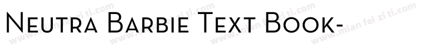 Neutra Barbie Text Book字体转换